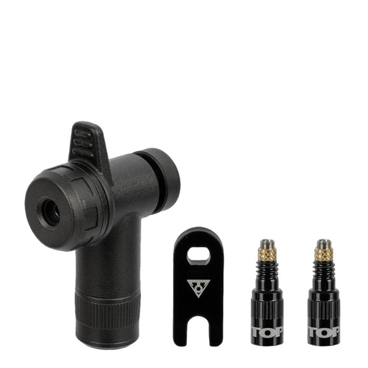 Ventilový adaptér TOPEAK TURBOFLOW COMBO RAPIDHEAD