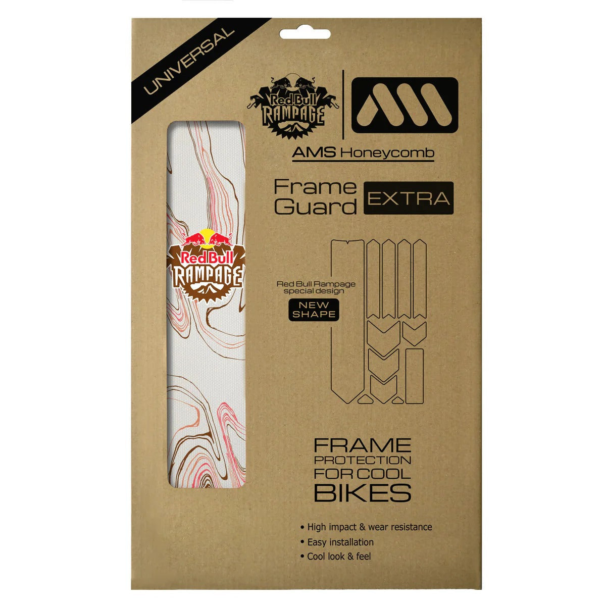 Adhesive Frame Protector ALL MOUNTAIN STYLE EXTRA Red Bull Rampage Ridgeline Brown