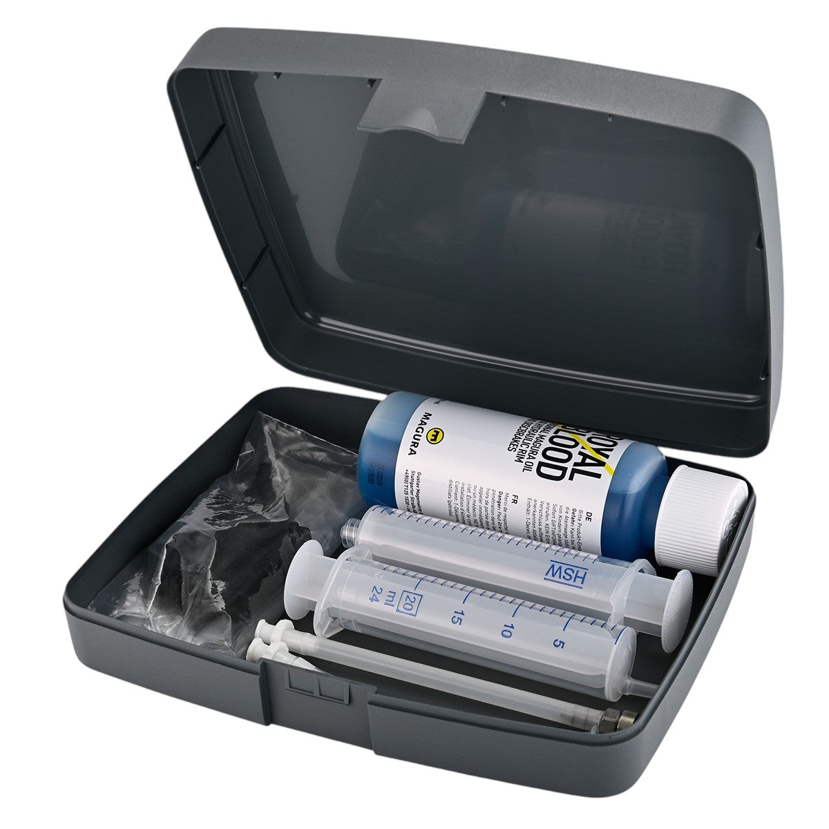 Sada MAGURA CORE pro odvzdušnění (s minerálním olejem) pro hydraulické brzdy.