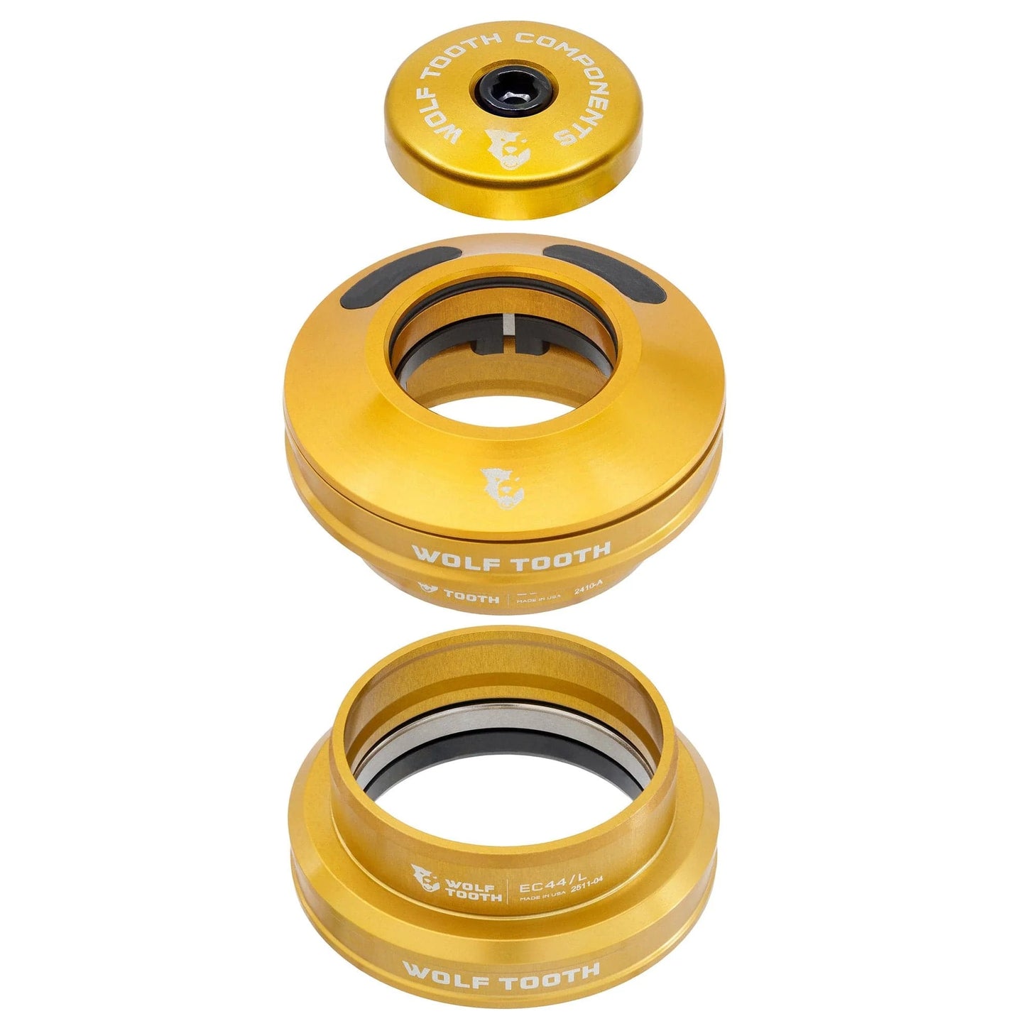Semi-integrovaná náhlavní souprava WOLF TOOTH EC44 Gold