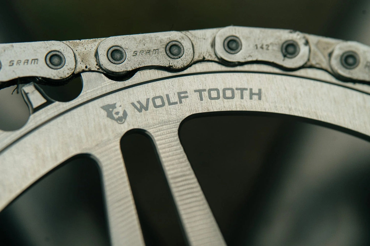 WOLF TOOTH BOOST Přímá montáž řetězového kolečka SRAM Raw Silver Mono