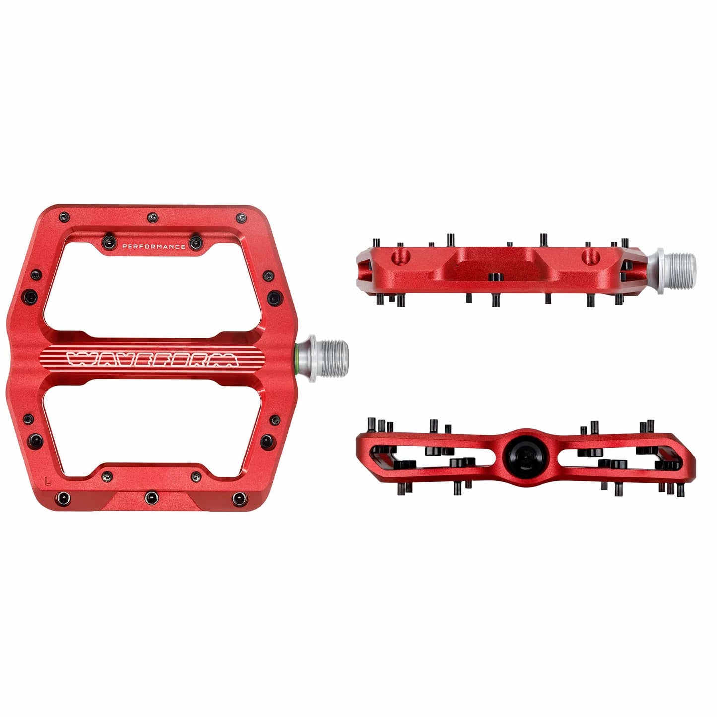 WOLF TOOTH WAVEFORM PERFORMANCE Flat Pedals - Red