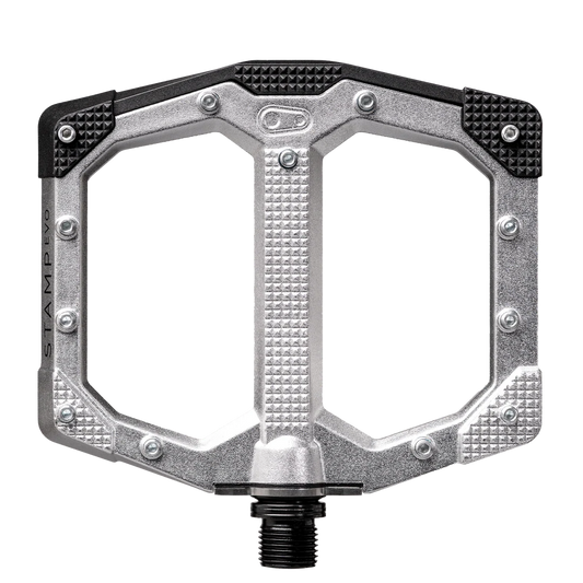 CRANKBROTHERS STAMP EVO Malé ploché pedály Stříbrná