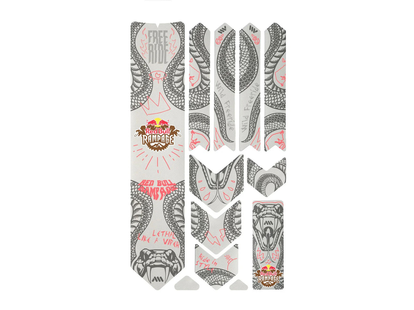 Adhesive Frame Protector ALL MOUNTAIN STYLE EXTRA Red Bull Rampage Freeride Grey