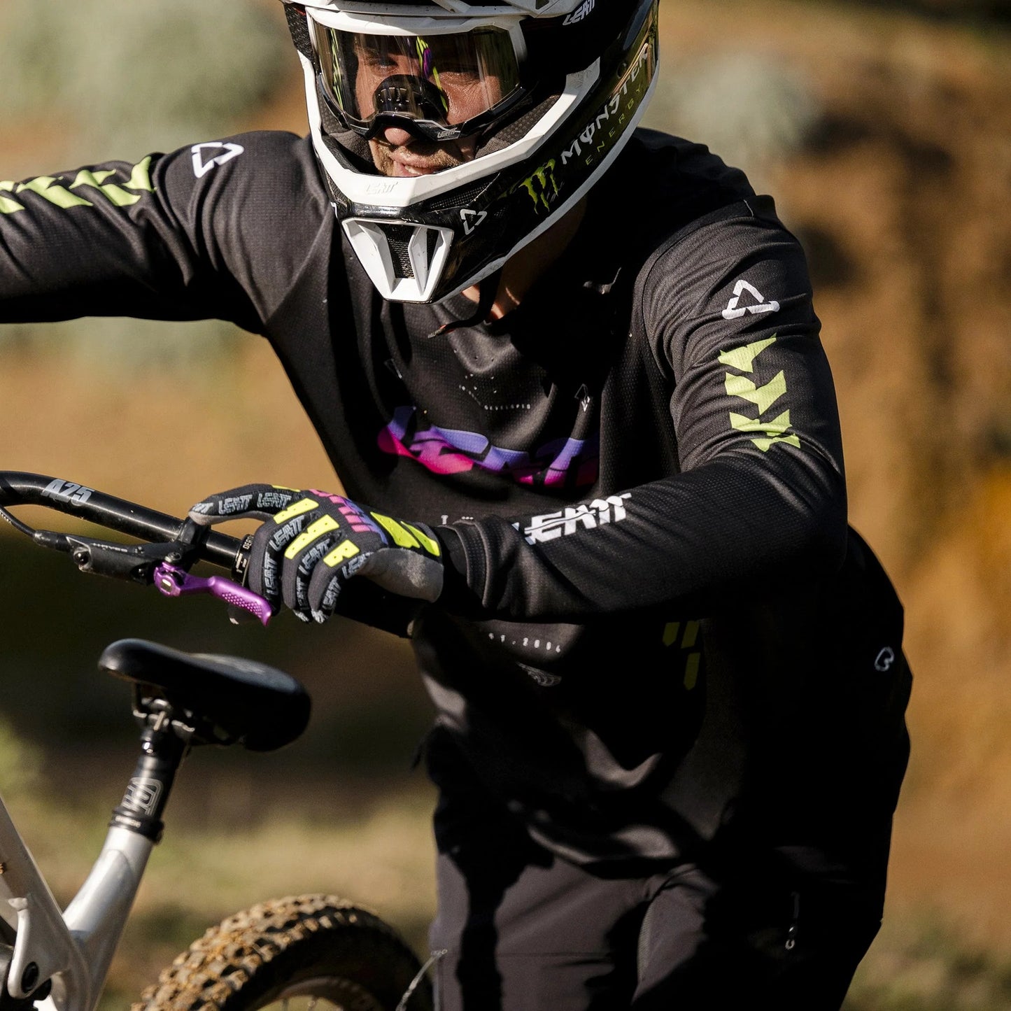 LEATT MTB GRAVITY 4.0 Dres s dlouhým rukávem Black/Purple