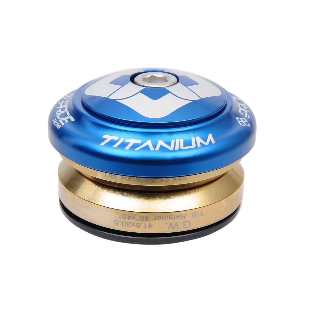 Integrované hlavové složení PRIDE Ti45 Titanium iIS42 1"1/8 modré