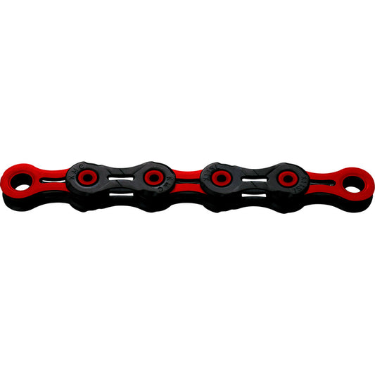 12V řetěz KMC DLC12 černý/voskovaný červený