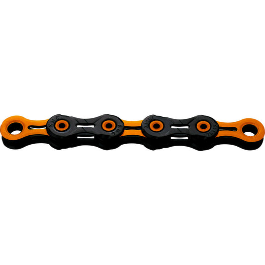 Řetěz KMC DLC12 12V černý/voskovaný oranžový