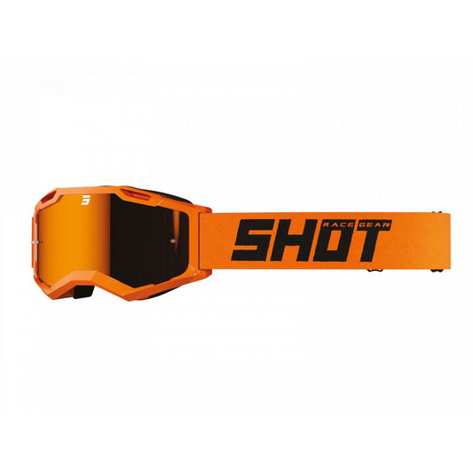 Maska Shot Assault 2.0 Solid Irridium neonově oranžová lesklá