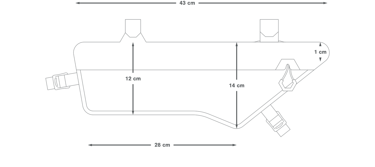 APIDURA EXPEDITION COMPACT FRAME PACK DRY 3 L Brašna na rám černá