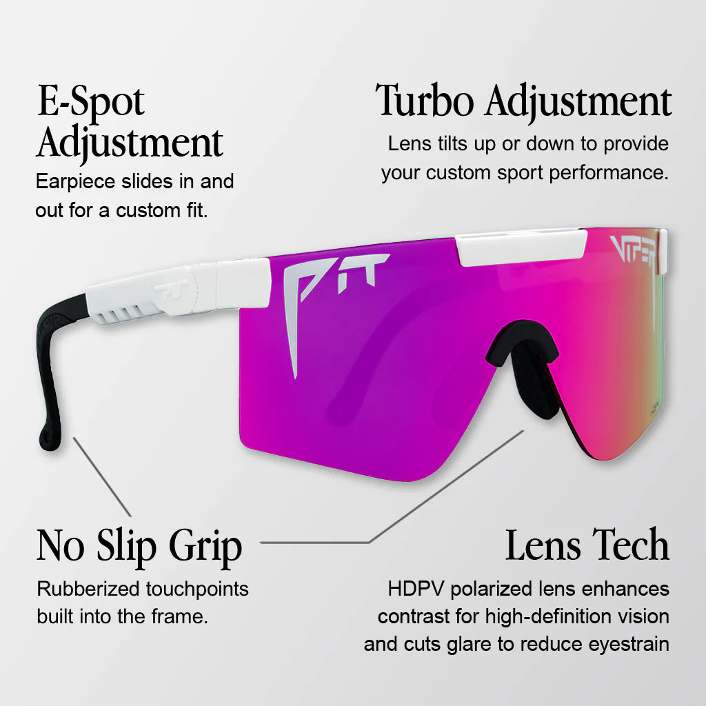 Glasses PIT VIPER THE FIRECRACKER ORIGINAL WIDE HDPV Polarized Blue