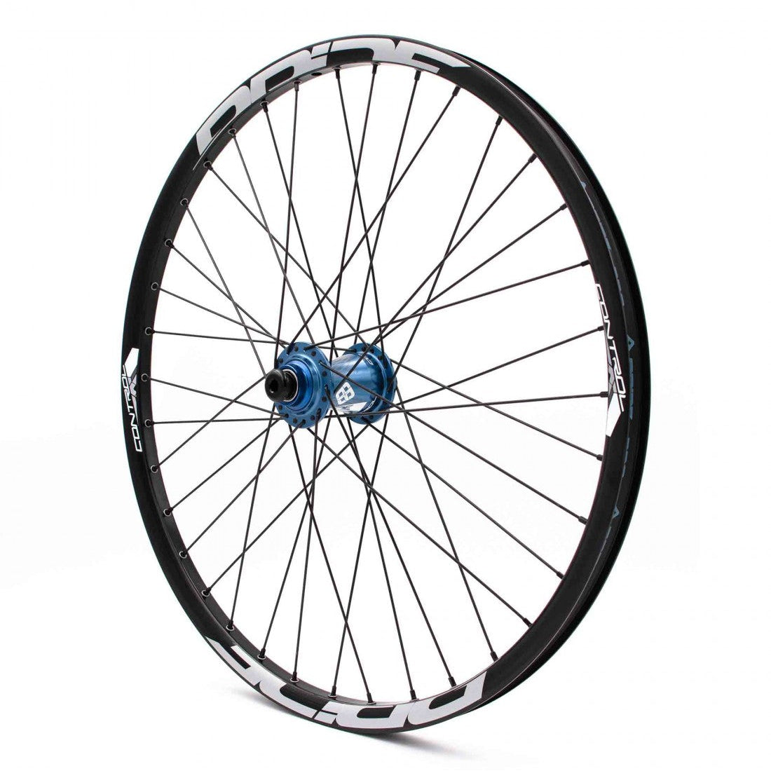 PRIDE 24" (507mm) Control V1 V-Brake/Disc Wheel Set 20/10mm Axles Blue