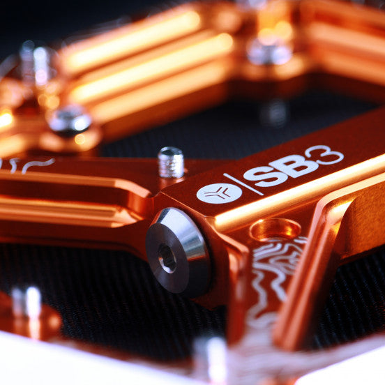 SB3 SPECTRUM Orange flat pedals