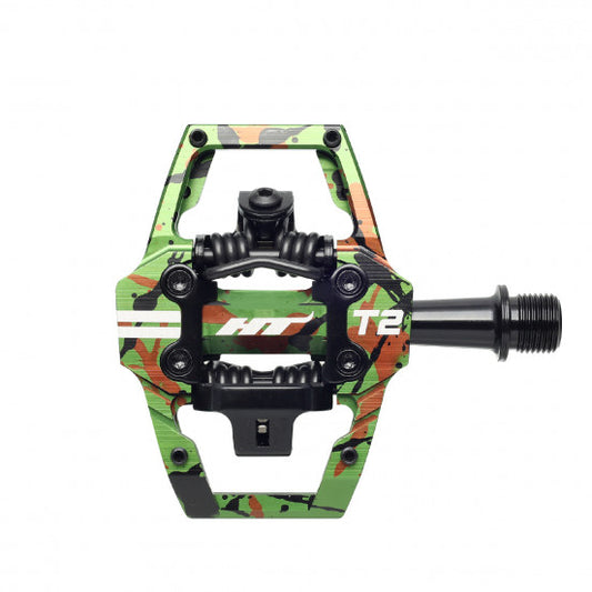HT COMPONENTS T2 Camo Green Pedály
