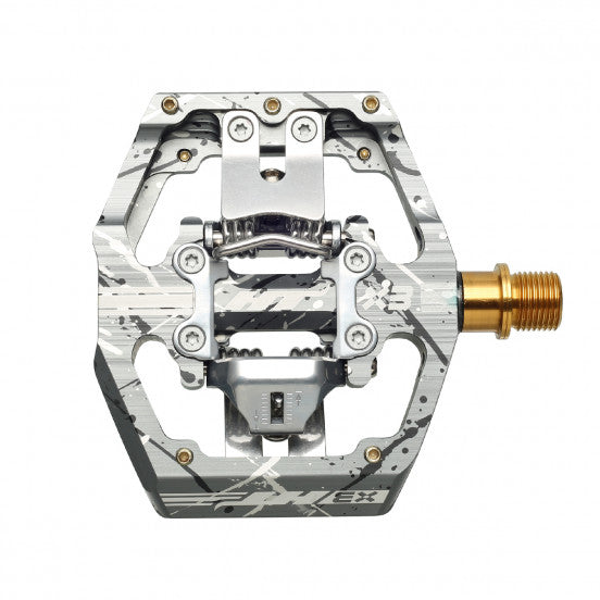 HT COMPONENTS X3 Titanium Camo Grey pedály