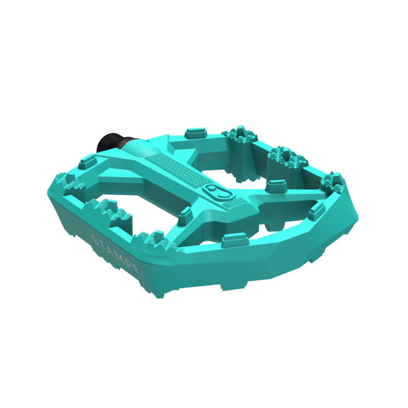 Ploché pedály CRANKBROTHERS STAMP 0 Large Turquoise