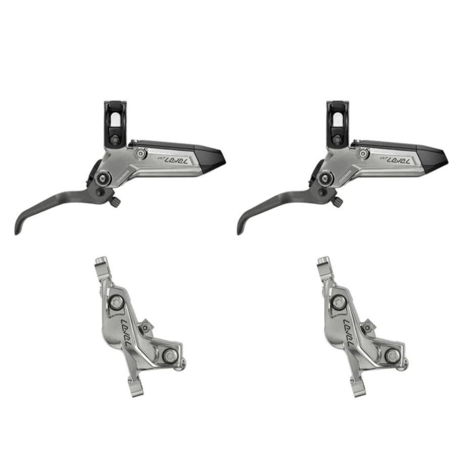 Pár 4pístkových brzd SRAM LEVEL ULTIMATE STEALTH Silver