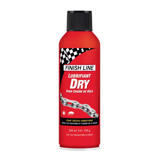 Mazivo na řetěz FINISH LINE DRY LUBE Teflon – Všechny podmínky – Sprej (244 ml)