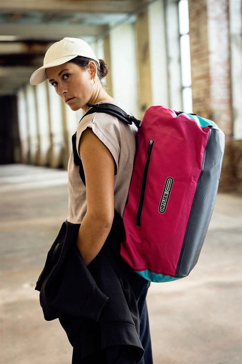 Cestovní taška ORTLIEB DUFFLE LITE Cyber Blue/Pink