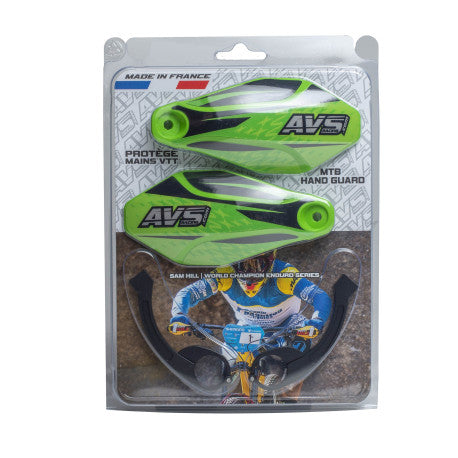 AVS KIT DECO Alu chránič ruky Světle zelená/černá