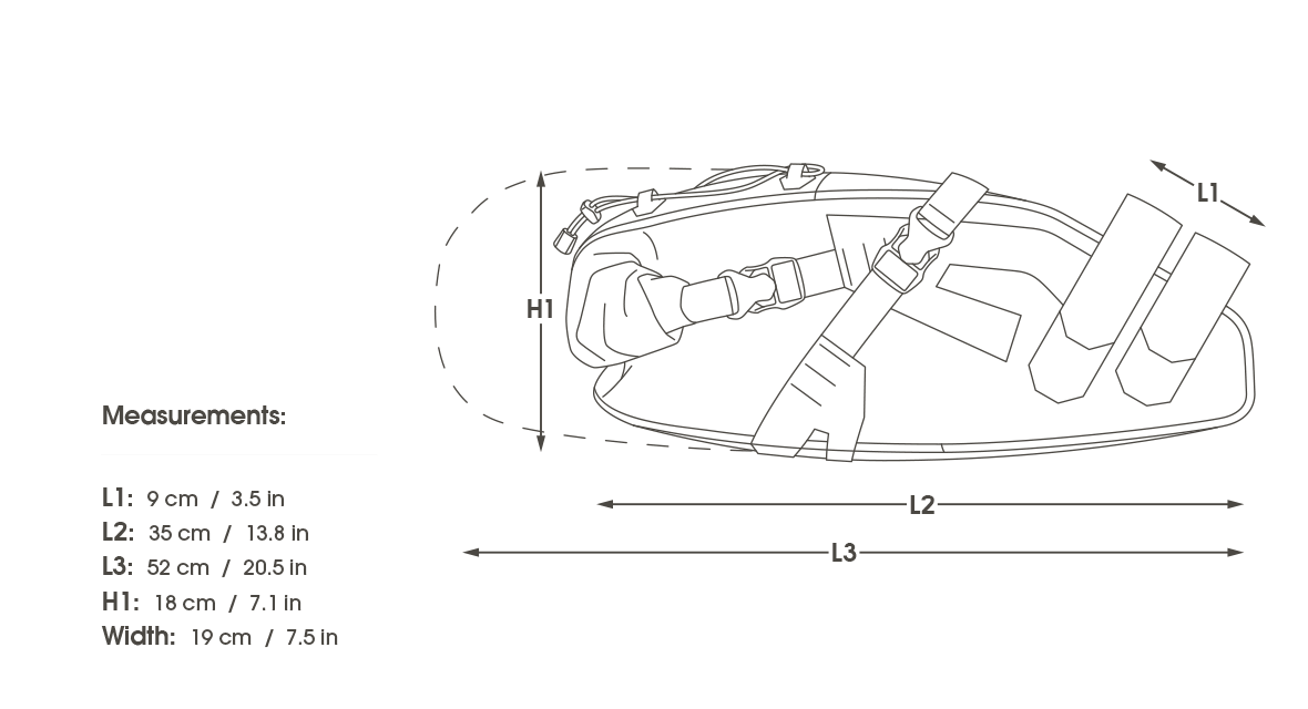 APIDURA EXPEIDITION SADDLE PACK 17 L Black