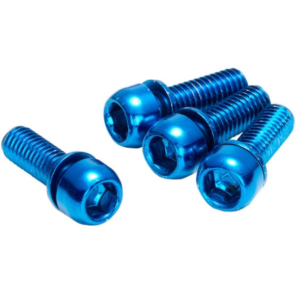 REVERSE COMPONENTS 4-Screw Kit for Caliper Mounting, M6 x 18 mm, Blue