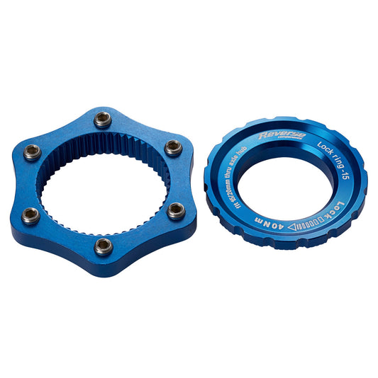 Centerlock adapter REVERSE COMPONENTS Blue