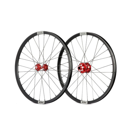 PRIDE 20" (451mm) Control V2 Disc Helium M21 10/15mm Axle Wheel Set Red