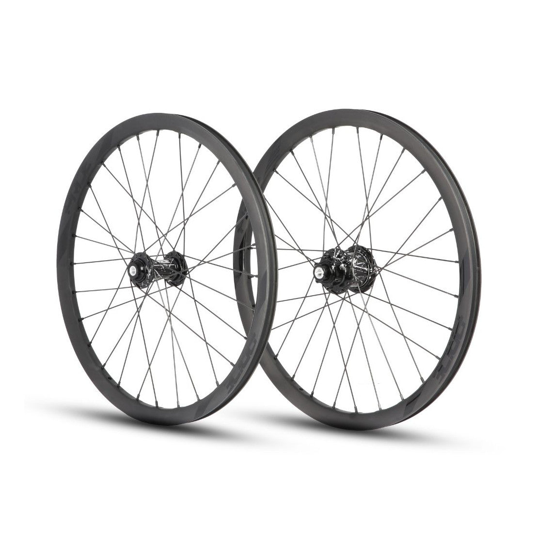 PRIDE 20" (451mm) Carbon Wave Matt Black Disc Matrix Axes 10/10mm Wheel Set Black