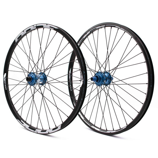 PRIDE 24" (507mm) Control V2 Disc Axes 20/15mm Wheel Set Blue