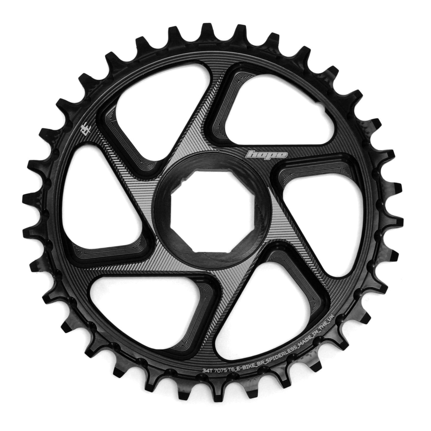 Mono HOPE R22 řetězový kroužek 9/10/11/12V Direct Mount E-Bike BROSE Black