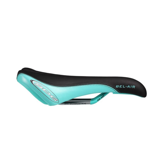 Sedlo SDG BEL-AIR RL Rails CrMo Black/Turquoise