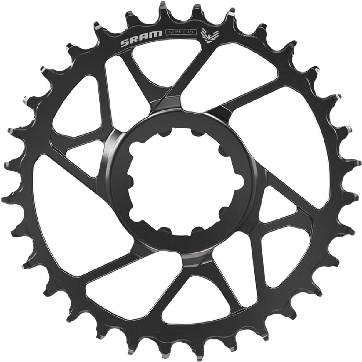 SRAM S1000 T-TYPE EAGLE BOOST 12V Aluminium Direct Mount Offset 3mm Black Mono chainring