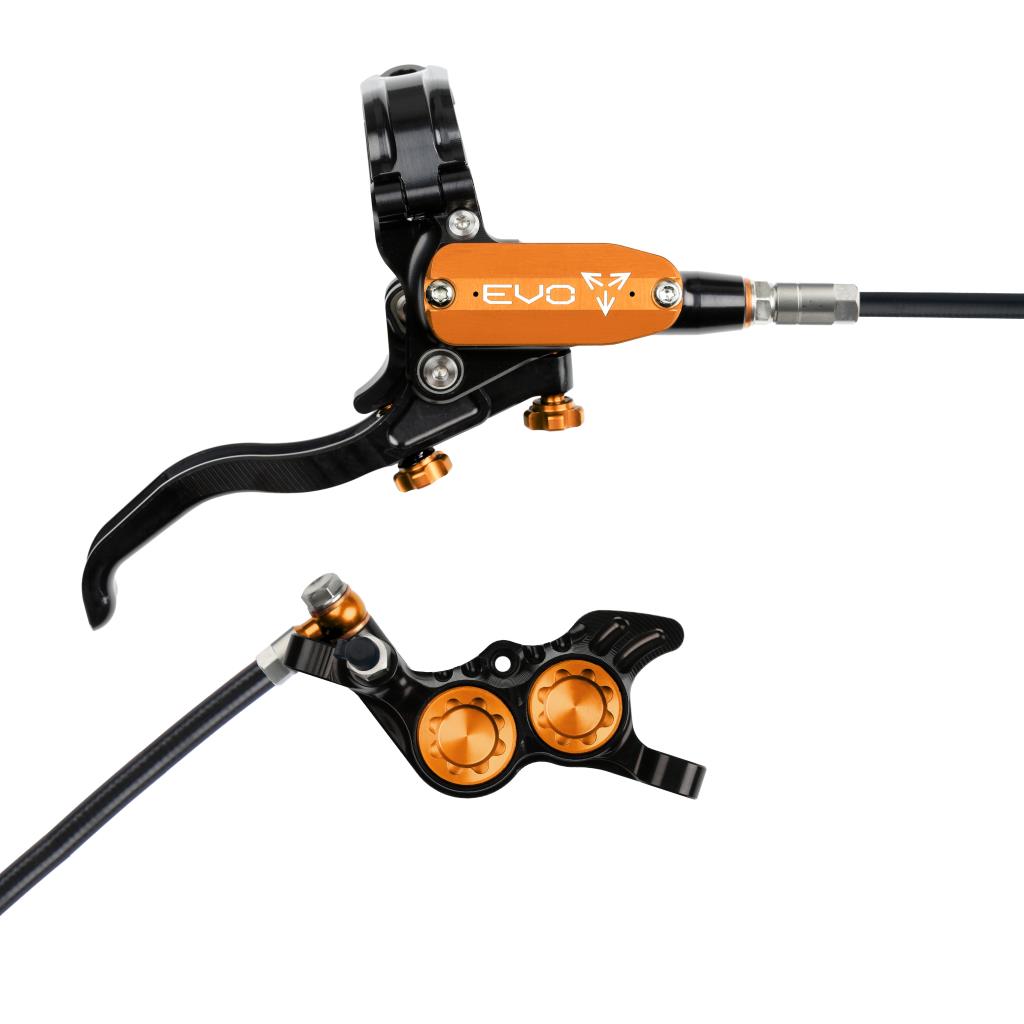 HOPE TECH 4 EVO GR4 zadní brzda černá/oranžová
