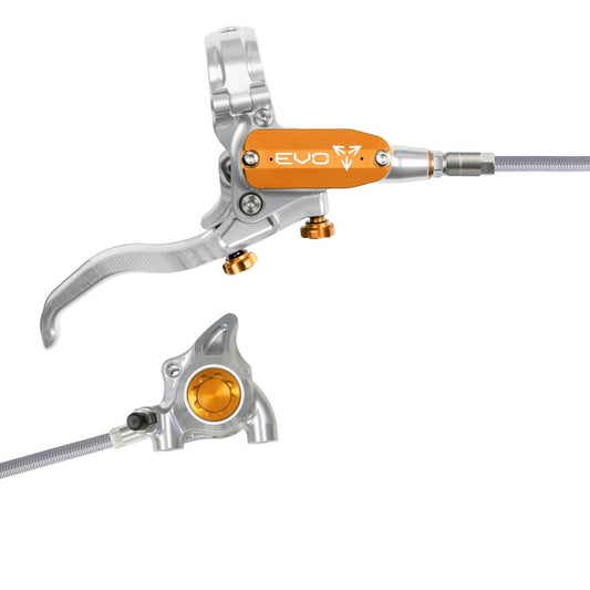 HOPE TECH 4 EVO X2 FM Aviation Rear Brake Silver/Orange