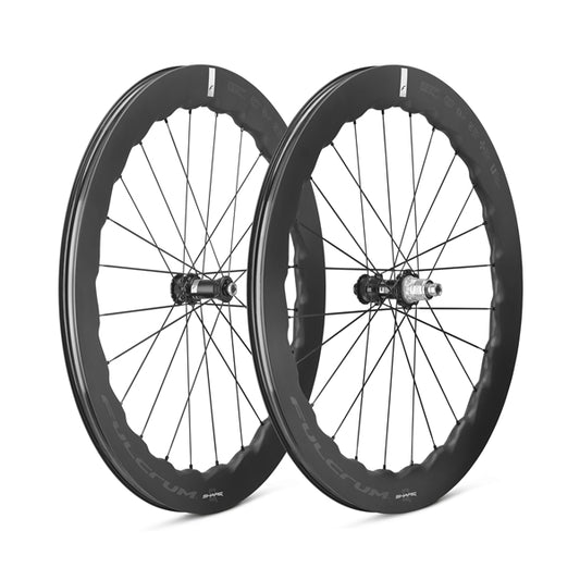 PAIR OF SHARQ 57 DISC 2WF C25 AFS HG11 WHEELS