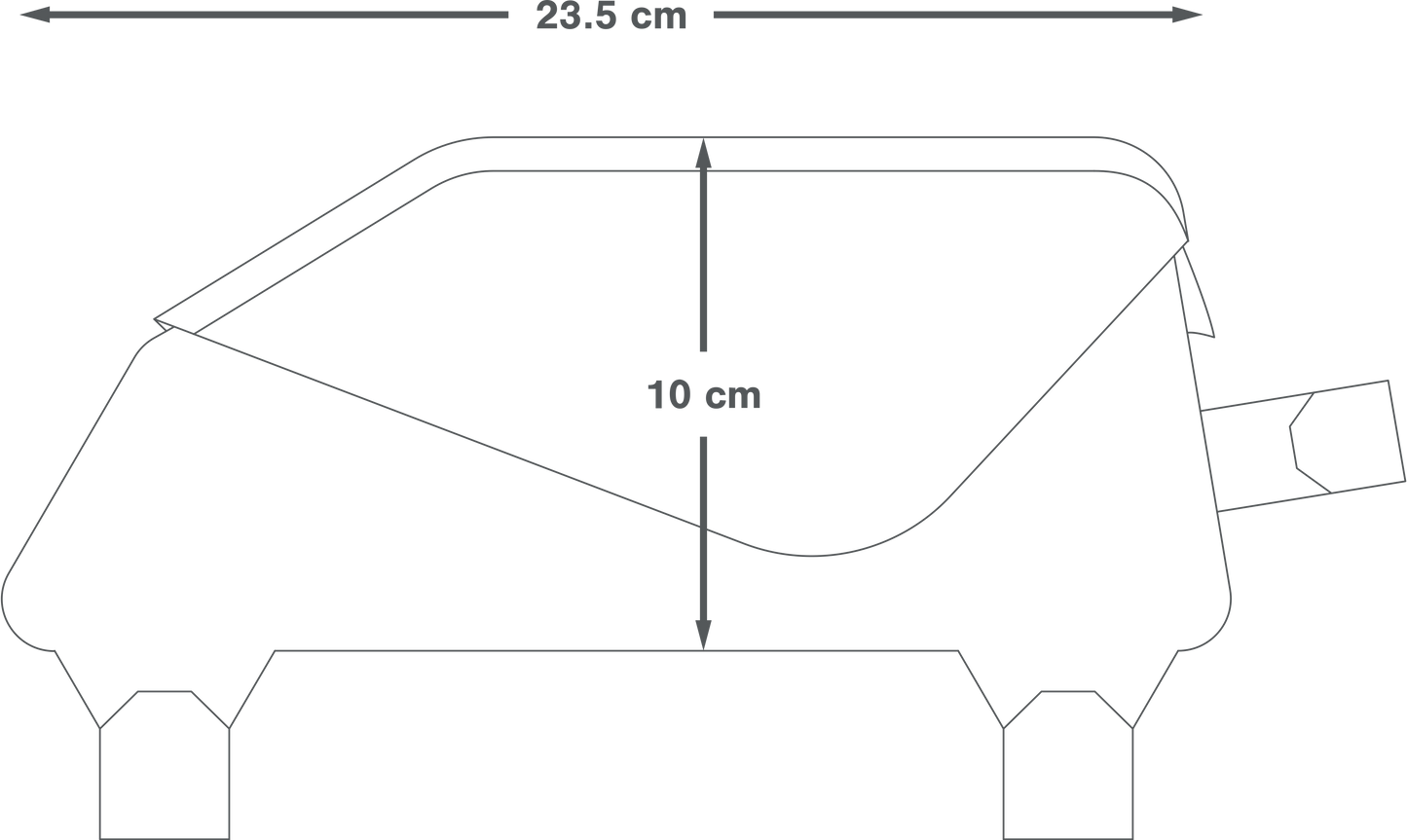 APIDURA RACING TOP TUBE PACK 1 L Frame Bag Black
