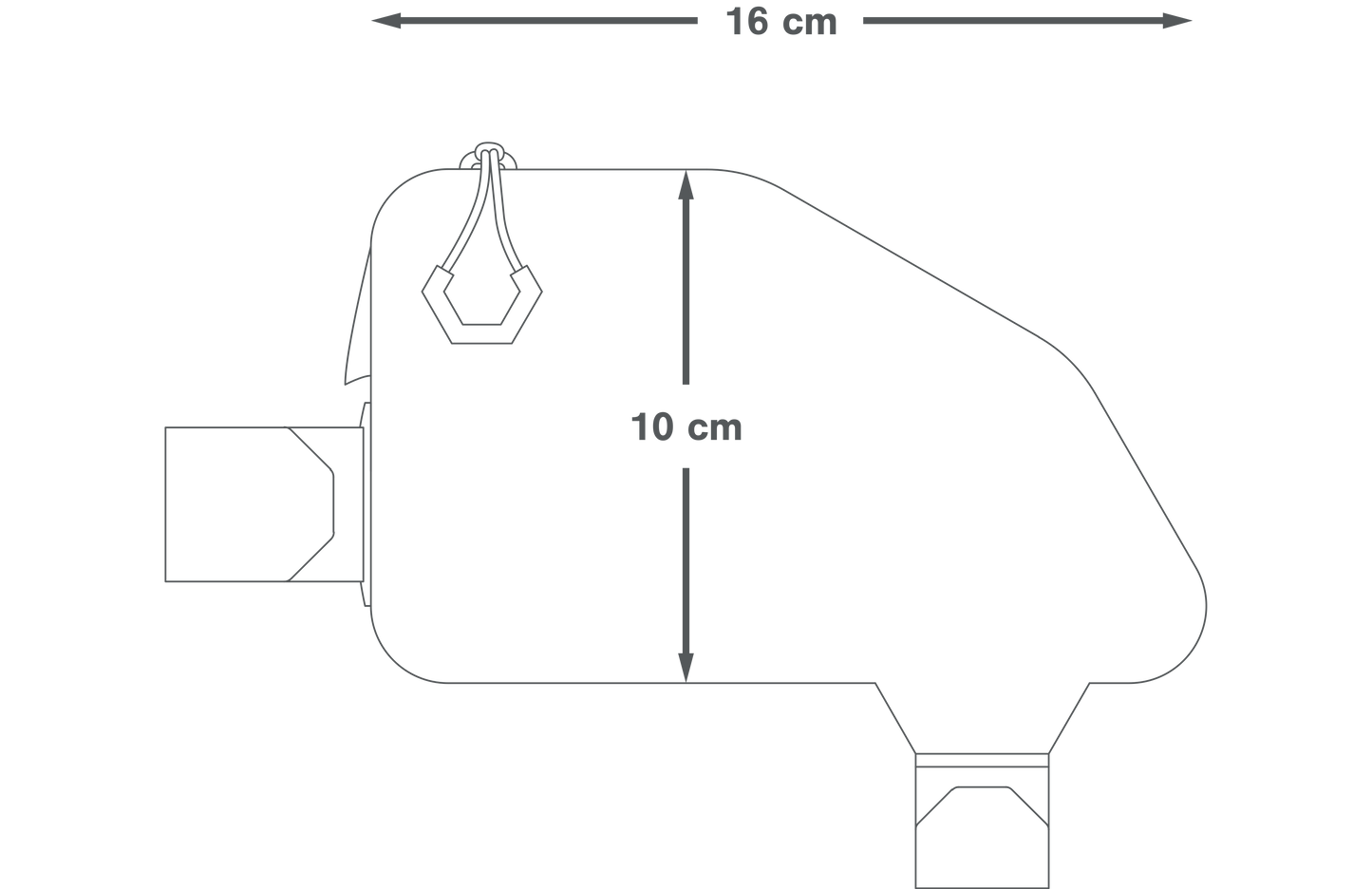 APIDURA EXPEDITION TOP TUB PACK 0,5 l rámová taška černá