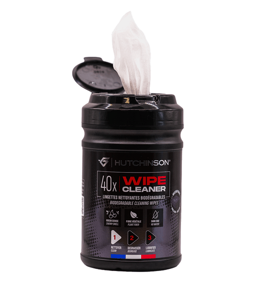 Čisticí ubrousky HUTCHINSON WIPE CLEANER (40 ks) + 1 čisticí utěrka z mikrovlákna