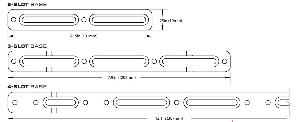 Wolf Tooth B-RAD 3-slot mounting base