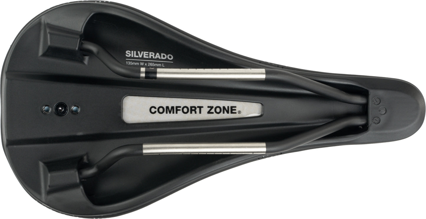 WTB SILVERADO 135mm karbonové sedlo s kolejnicemi černé barvy